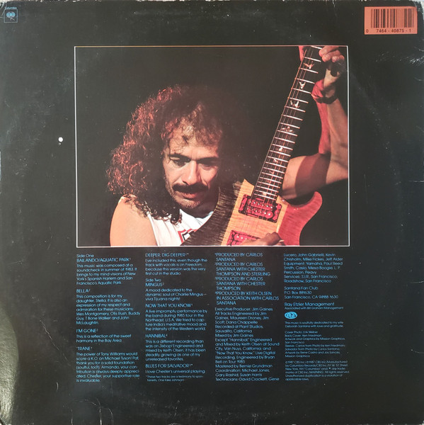 Carlos Santana - Blues For Salvador | Columbia (C 40875) - 2