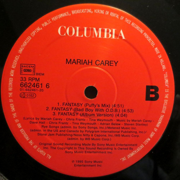 Mariah Carey - Fantasy | Columbia (662461 6) - 4 Mariah Carey - Fantasy | Columbia (662461 6) - 4