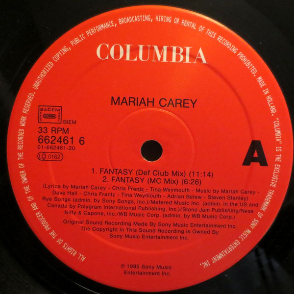 Mariah Carey - Fantasy | Columbia (662461 6) - 3 Mariah Carey - Fantasy | Columbia (662461 6) - 3