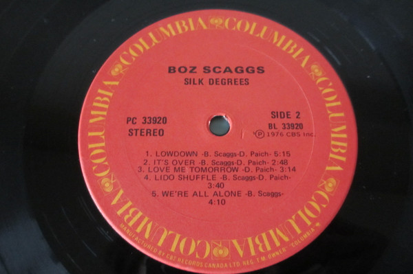 Boz Scaggs - Silk Degrees | Columbia (WPC 33920) - 4