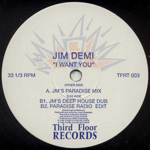 Jim Demi - I Want You | Third Floor Records (TFRT 003) - 3