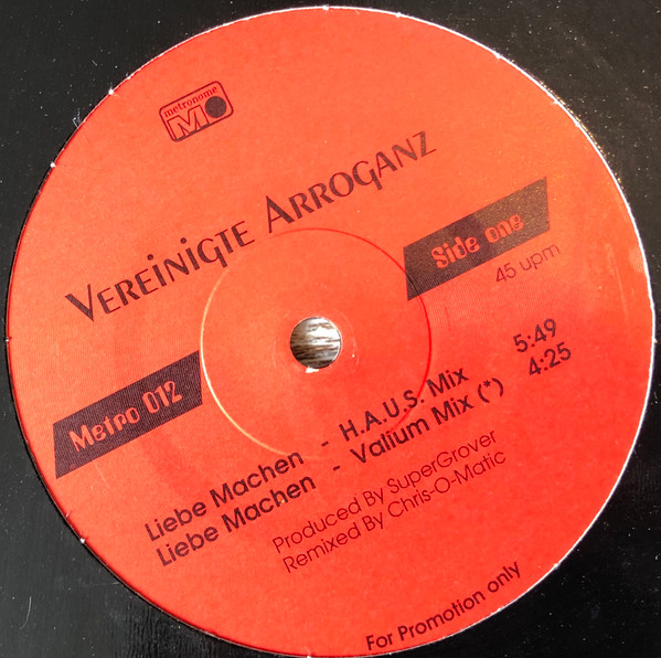 Vereinigte Arroganz - Liebe Machen | Metronome (Metro 012) Vereinigte Arroganz - Liebe Machen | Metronome (Metro 012)