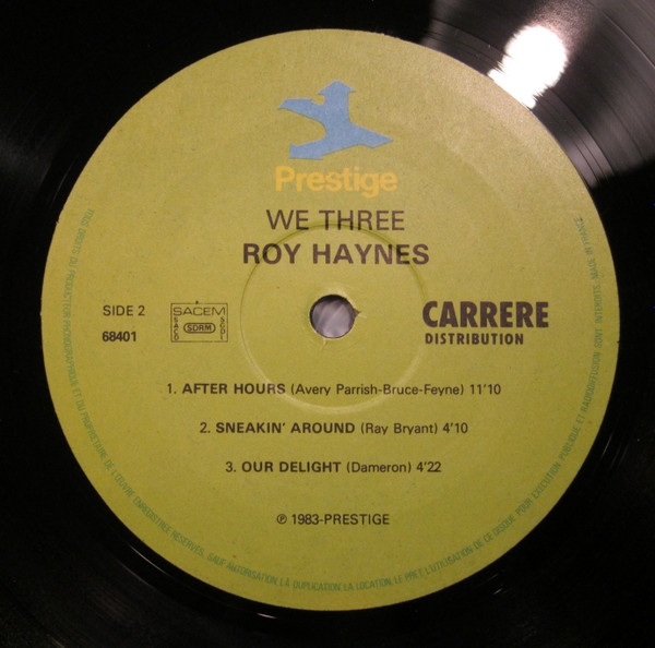 Roy Haynes With Phineas Newborn Jr. | Paul Chambers - We Three | Prestige (68401) - 4