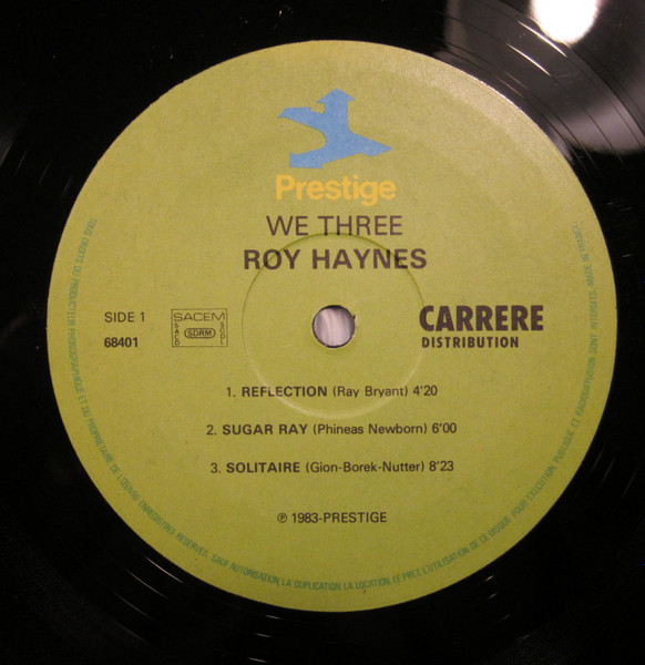 Roy Haynes With Phineas Newborn Jr. | Paul Chambers - We Three | Prestige (68401) - 3