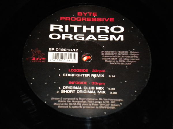 Rithro - Orgasm | Byte Progressive (BP 019913-12) - 2