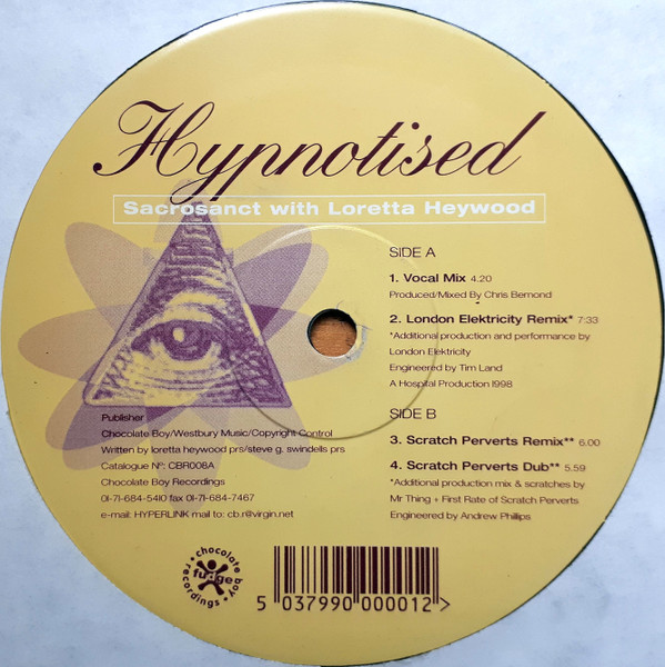Sacrosanct  &  Loretta Heywood - Hypnotised | Chocolate Boy Recordings (CBR008A)