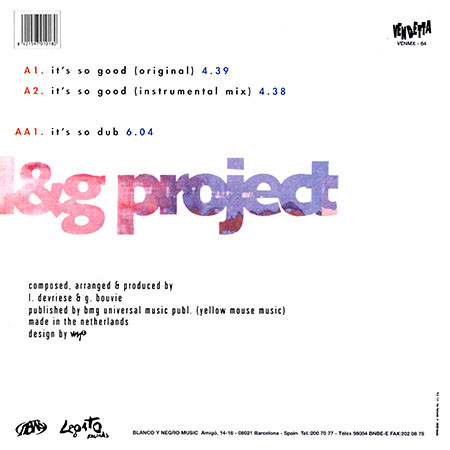 L&G Project - It's So Good | Vendetta Records (VENMX - 64) - 2