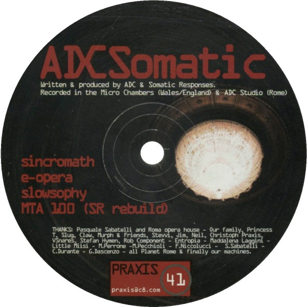 ADCSomatic - Teatrodellopera E.P. | Praxis (Praxis 41) - main ADCSomatic - Teatrodellopera E.P. | Praxis (Praxis 41) - main