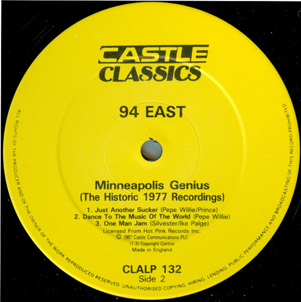 94 East - Minneapolis Genius | Castle Classics (CLALP 132) - 4
