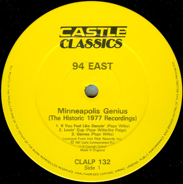 94 East - Minneapolis Genius | Castle Classics (CLALP 132) - 3