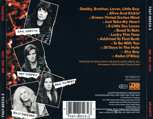 Mr. Big - Live | Atlantic (7567-80523-2) - 2
