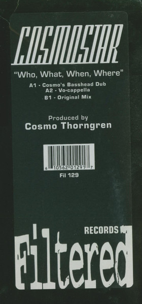 Cosmostar - Who, What, When, Where | Filtered Records (FIL-129) - 2 Cosmostar - Who, What, When, Where | Filtered Records (FIL-129) - 2