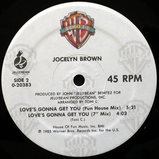 Jocelyn Brown - Love's Gonna Get You | Warner Bros. Records (0-20383) - 4