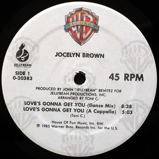 Jocelyn Brown - Love's Gonna Get You | Warner Bros. Records (0-20383) - 3