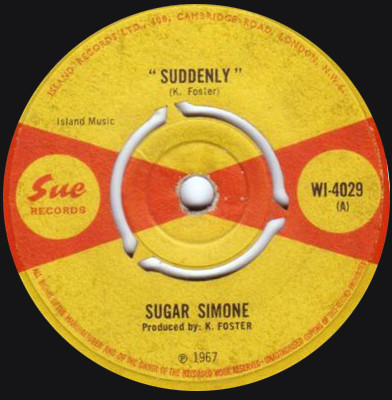 Sugar Simone - Suddenly | Sue Records (WI-4029)