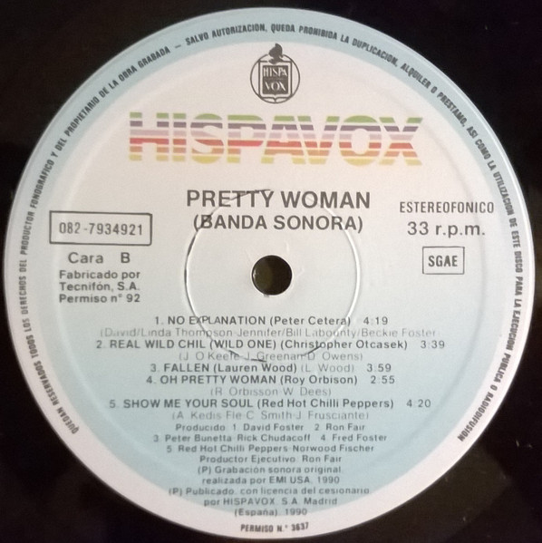 Various - Pretty Woman (Original Motion Picture Soundtrack) | EMI USA (082 79 3492 1) - 4 Various - Pretty Woman (Original Motion Picture Soundtrack) | EMI USA (082 79 3492 1) - 4