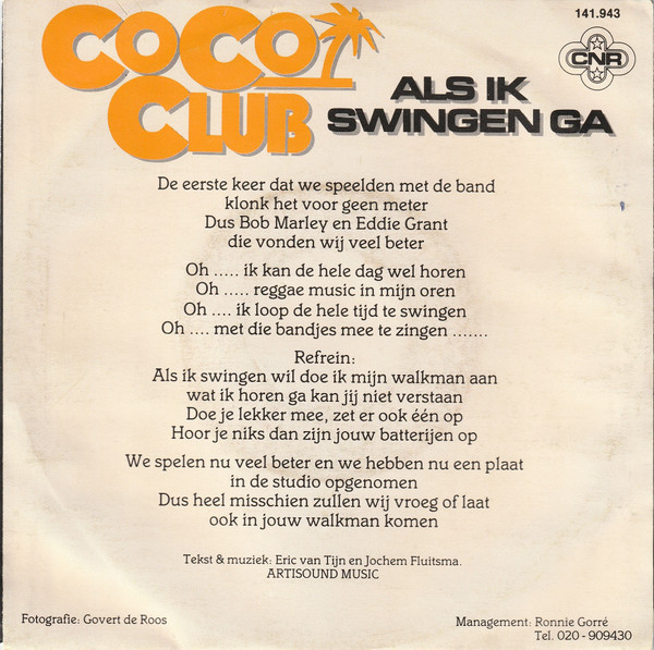 Coco Club - Als Ik Swingen Ga | CNR (141.943) - 2