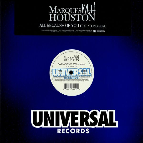 Marques Houston Feat. Young Rome - All Because Of You | Universal Records (B0004875-11) - main Marques Houston Feat. Young Rome - All Because Of You | Universal Records (B0004875-11) - main