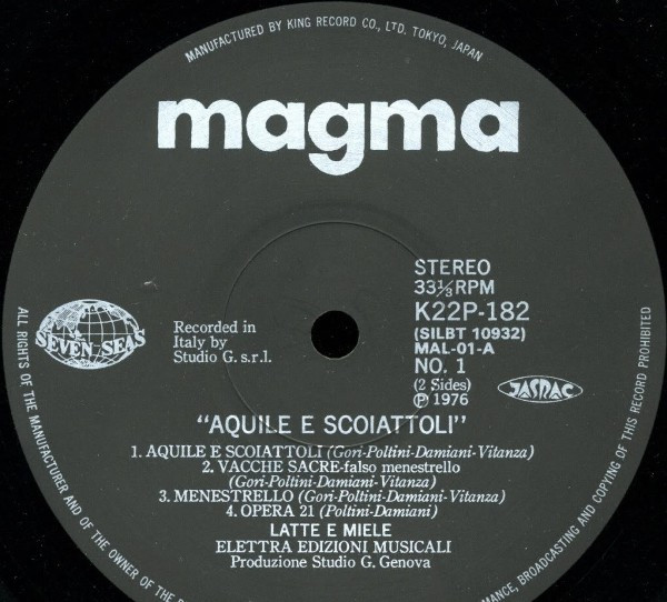 Latte E Miele - Aquile E Scoiattoli | Seven Seas (K22P 182) - 4 Latte E Miele - Aquile E Scoiattoli | Seven Seas (K22P 182) - 4