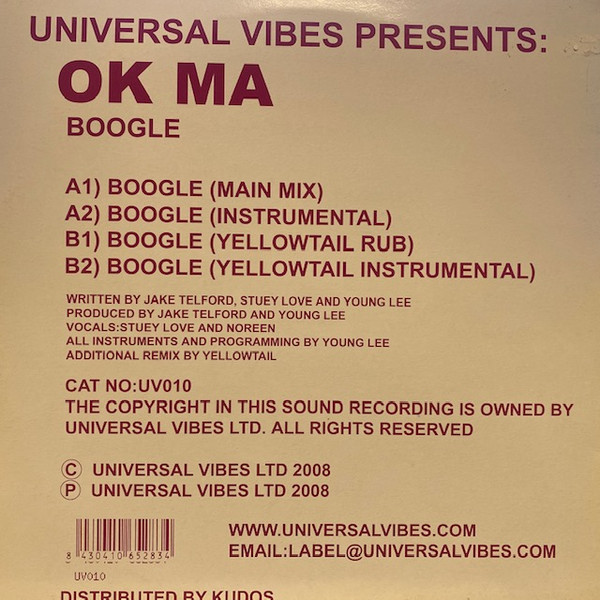 Ok-Ma - Boogle | Universal Vibes (UV010) - main