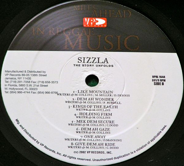 Sizzla - The Story Unfolds - The Best Of | VP Records (VPRL-1644) - 4 Sizzla - The Story Unfolds - The Best Of | VP Records (VPRL-1644) - 4