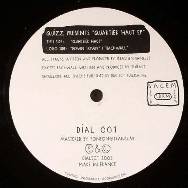 Quizz - Quartier Haut EP | Dialect Recordings (DIAL 001) - 3