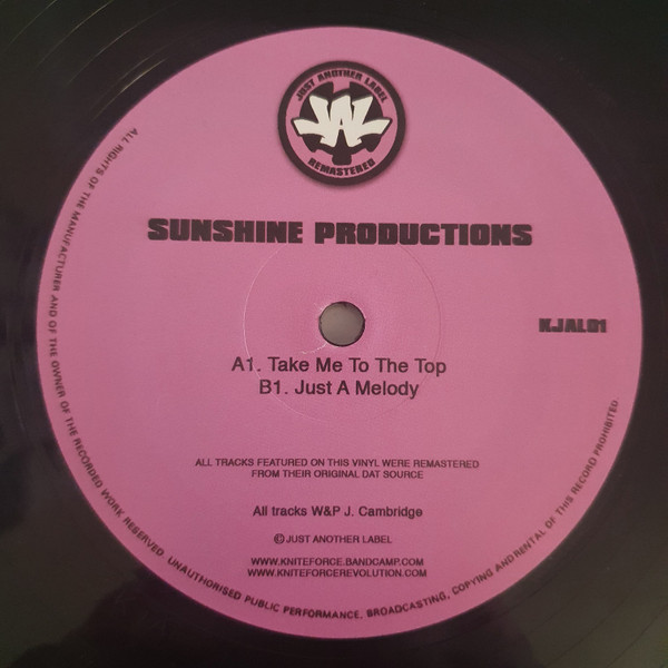 Sunshine Productions - Take Me To The Top / Just A Melody | Just Another Label (KJAL01) - main Sunshine Productions - Take Me To The Top / Just A Melody | Just Another Label (KJAL01) - main