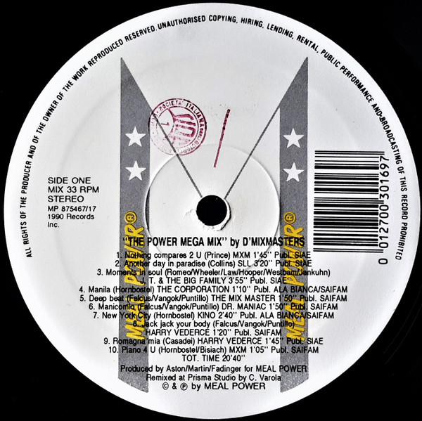 D'Mixmasters - The Power Mega Mix | Meal Power (MP 875467/17)