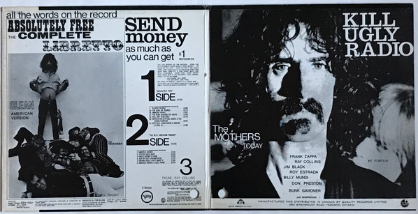 The Mothers Of Invention - Absolutely Free | Verve Records (V6 5013)