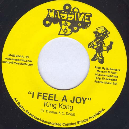King Kong / Anthony Cruz - I Feel A Joy / People Bawlin | Massive B (MAS-264-A-US) - main