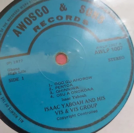 Vis A Vis - Ɔdɔ Guahoroɔ (Odo Gu Ahorow) | Awosco & Sons Records (AWLP 1007) - 2