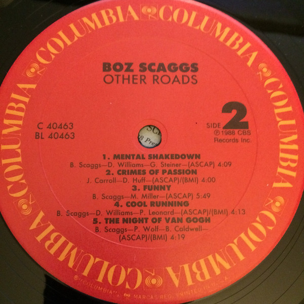 Boz Scaggs - Other Roads | Columbia (FC 40463) - 4