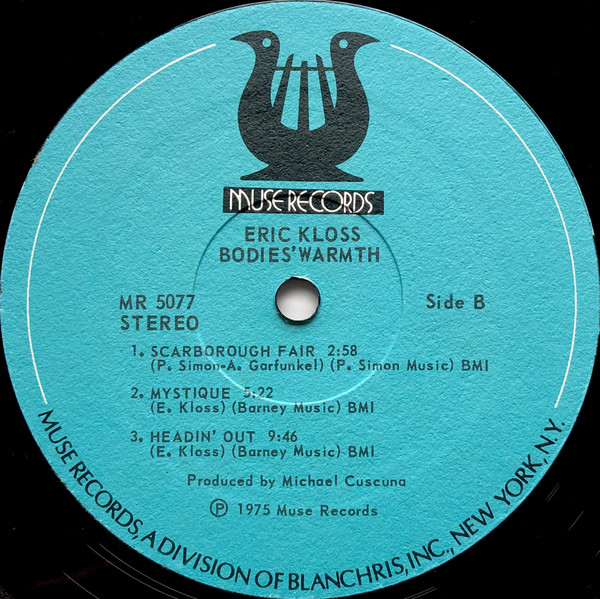 Eric Kloss - Bodies' Warmth | Muse Records (MR 5077) - 4 Eric Kloss - Bodies' Warmth | Muse Records (MR 5077) - 4