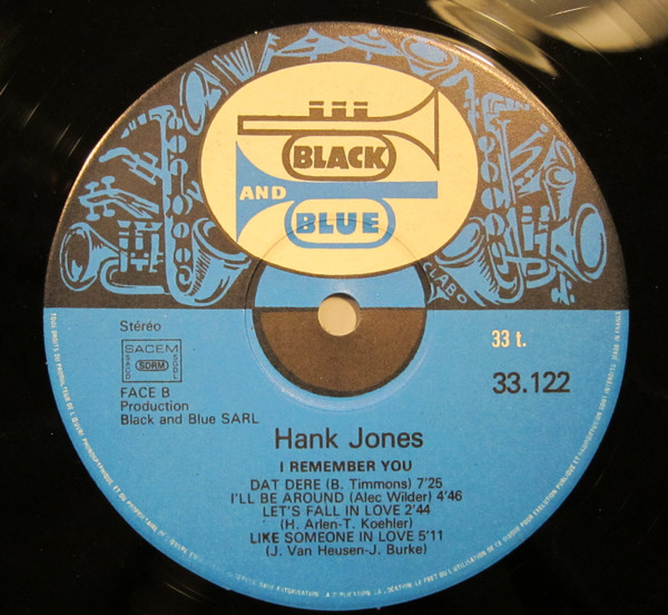 Hank Jones - I Remember You | Black And Blue (33122) - 4
