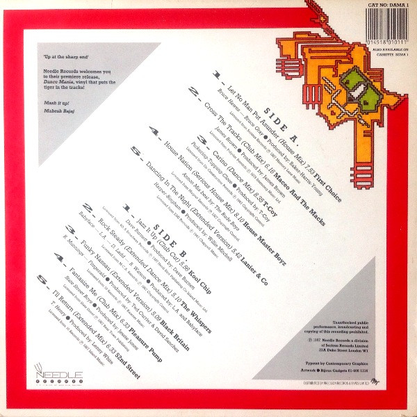 Various - Dance Mania Volume 1 | Needle Records (DAMA 1) - 2
