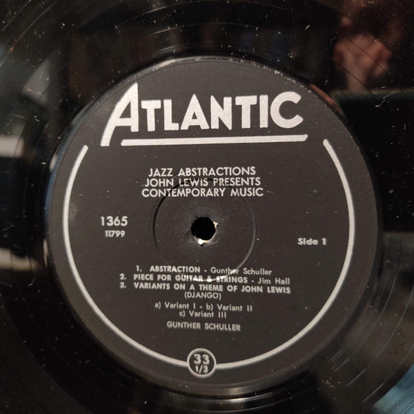 John Lewis - Jazz Abstractions | Atlantic (1365) - 3