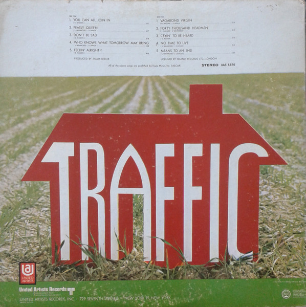 Traffic - Traffic | United Artists Records (UAS 6676) - 2