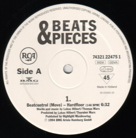 Beats & Pieces - Beatcontrol (Move) | RCA (74321 22475 1) Beats & Pieces - Beatcontrol (Move) | RCA (74321 22475 1)