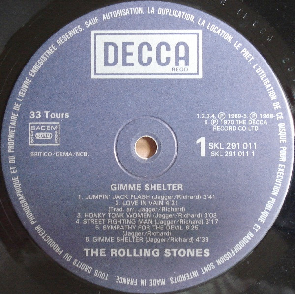 The Rolling Stones - Gimme Shelter | Decca (291.011) - 3