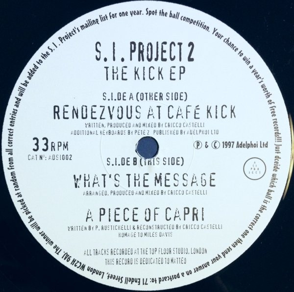 S. I. Projects 2 - The Kick EP | Adelphoi (ADSI002) - main