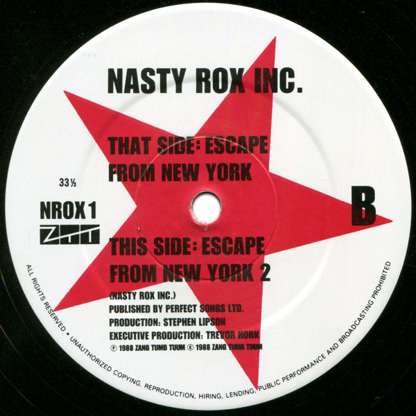 Nasty Rox Inc. - Escape From New York | ZTT (NROX 1) - 4