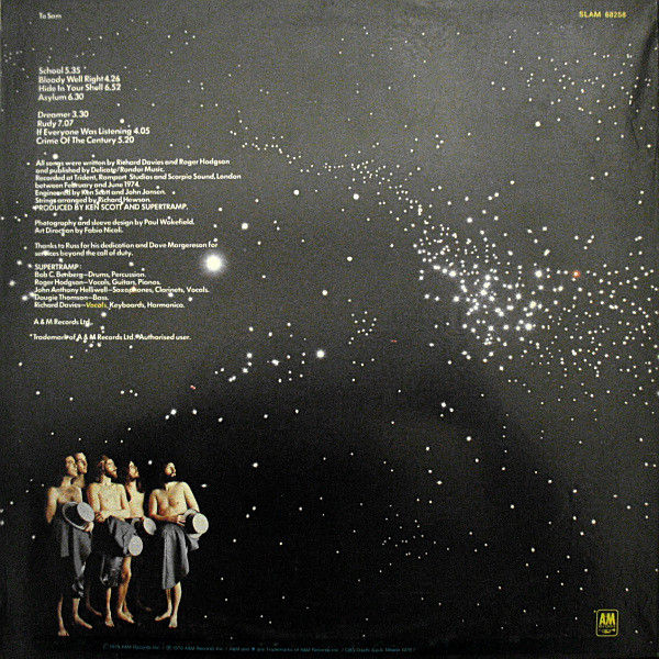 Supertramp - Crime Of The Century | A&M Records (SLAM 68258) - 2