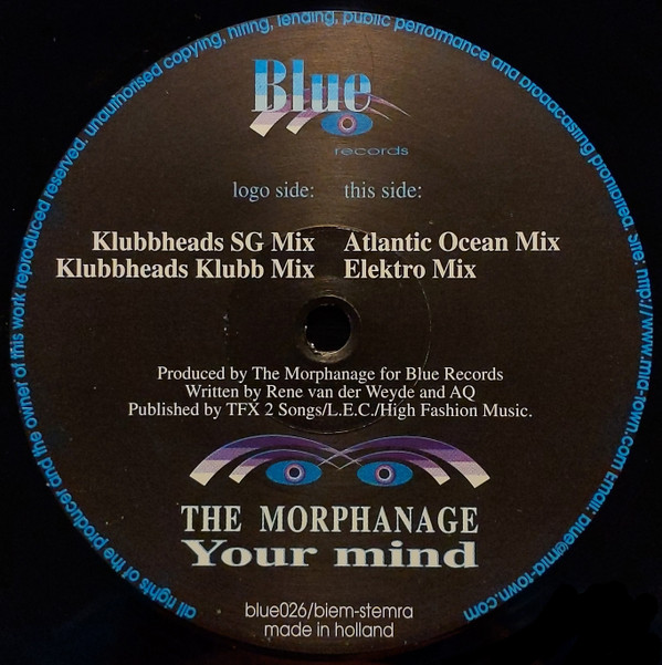 The Morphanage - Your Mind | Blue Records (Blue 026) - 4 The Morphanage - Your Mind | Blue Records (Blue 026) - 4