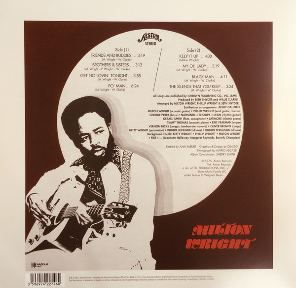 Milton Wright - Friends And Buddies | Wagram Music (3422746) Milton Wright - Friends And Buddies | Wagram Music (3422746)