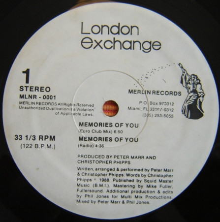 London Exchange - Memories Of You | Merlin Records (MLNR-0001) - 3