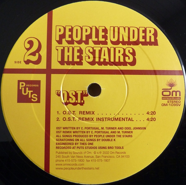 People Under The Stairs - O.S.T. | OM Records (OM-109SV) - 3