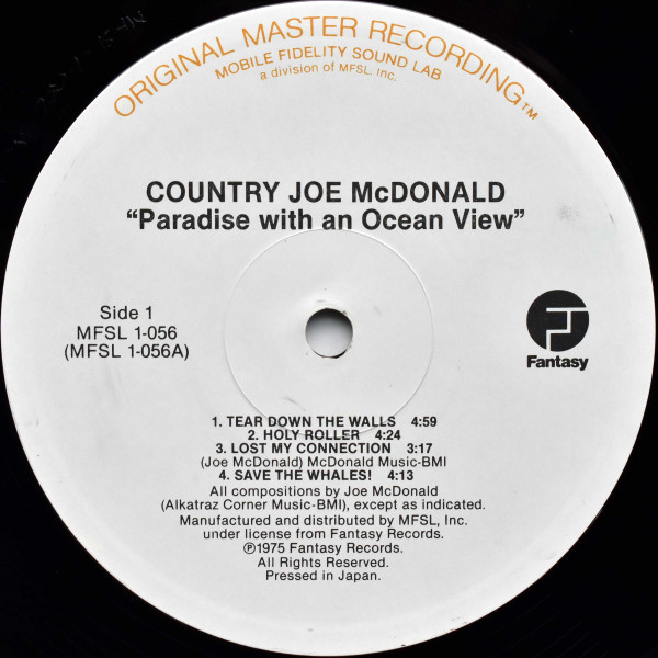 Country Joe McDonald - Paradise With An Ocean View | Mobile Fidelity Sound Lab (MFSL 1-056) - 4 Country Joe McDonald - Paradise With An Ocean View | Mobile Fidelity Sound Lab (MFSL 1-056) - 4