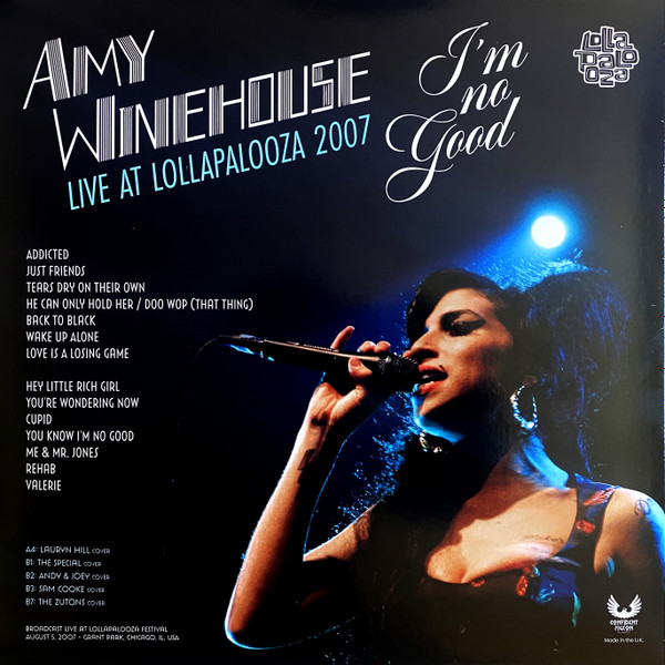 Amy Winehouse - I'm No Good - Live at Lollapalooza 2007 | Confident Pigeon Recordings (CPR023) - main Amy Winehouse - I'm No Good - Live at Lollapalooza 2007 | Confident Pigeon Recordings (CPR023) - main