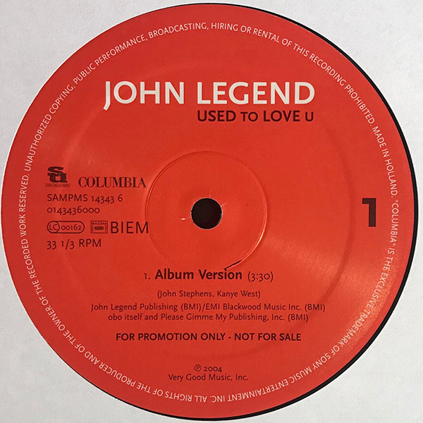 John Legend - Used To Love U | Columbia (SAMPMS 14343 6) - 3