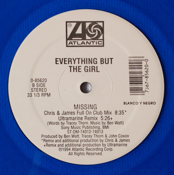 Everything But The Girl - Missing (The Bootleg Mixes!) | Atlantic (0-85620) - 2